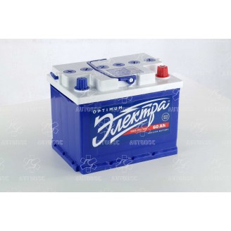 Аккумулятор 60Ah-12v Kainar ЭЛЕКТРА (242х175х190),R,EN500. 0604210129