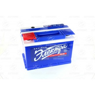 Аккумулятор 75Ah-12v Kainar ЭЛЕКТРА (278x175x190),L,EN600 !КАТ. -15%. 0752211129