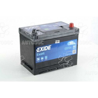 Аккумулятор 70Ah-12v Exide EXCELL(266х172х223),R,EN540. EB704