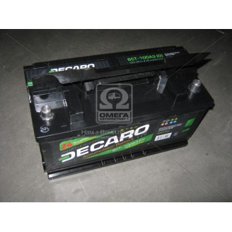 Аккумулятор 100Ah-12v DECARO (353х175х190), R,EN850. 6СТ100AЗЕ0