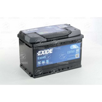 Аккумулятор 74Ah-12v Exide EXCELL(278х175х190),R,EN680. EB740