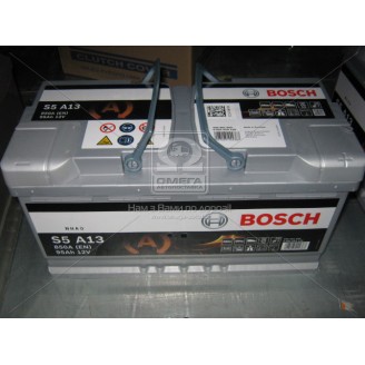 Аккумулятор 95Ah-12v BOSCH AGM (S5A13) (353x175x190),R,EN850. 0092S5A130