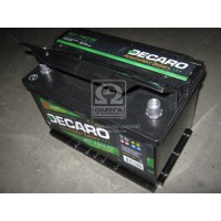 Аккумулятор 74Ah-12v DECARO (276х175х190),R,EN720. 6СТ74АЗЕ0