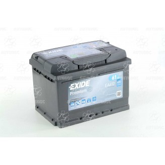 Аккумулятор 61Ah-12v Exide PREMIUM(242х175х175),R,EN600. EA612