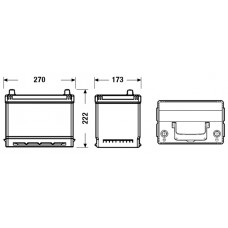 Аккумулятор 70Ah-12v Exide EXCELL(266х172х223),L,EN540 !КАТ. -20%. EB705 Аккумулятор 70Ah-12v Exide EXCELL(266х172х223),L,EN540 !КАТ. -20%. EB705