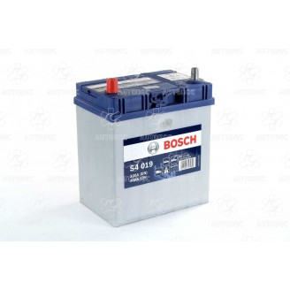 Аккумулятор 40Ah-12v BOSCH (S4019) (187x127x227),L,EN330 (Азия) тонк.клеммы. 0092S40190