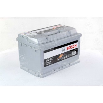 Аккумулятор 74Ah-12v BOSCH (S5007) (278x175x175),R,EN750. 0092S50070