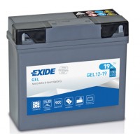 Аккумулятор 19 (20h)Ah-12v Exide GEL (185х80х170),R,EN170. GEL1219